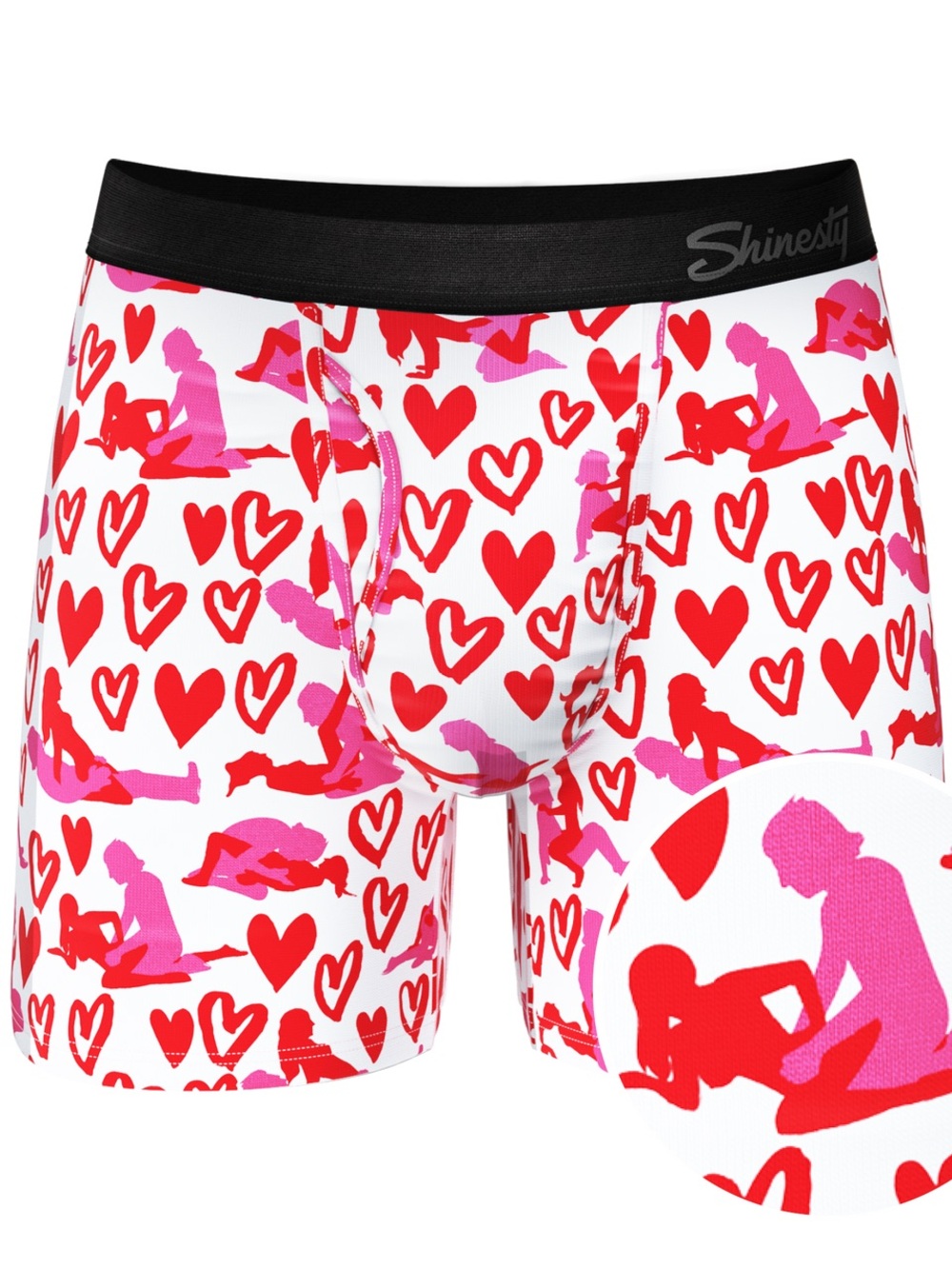 NWT Men's Shinesty Valentine Ball Hammock Pouch Underwear